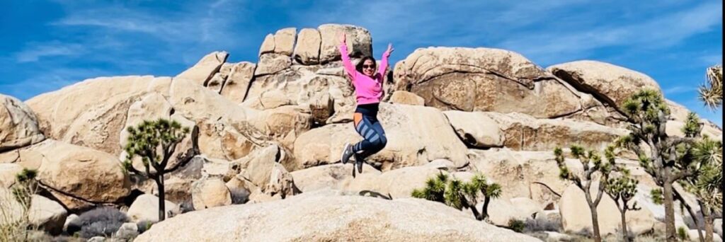 Jumping rock in JOSHUA TREE