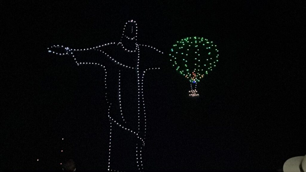 drone show at Balloon Fiesta New mexico